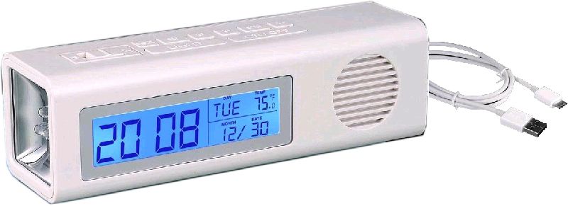 Digital Clock with FM and Torch, Feature : Fine Finished, Great Design