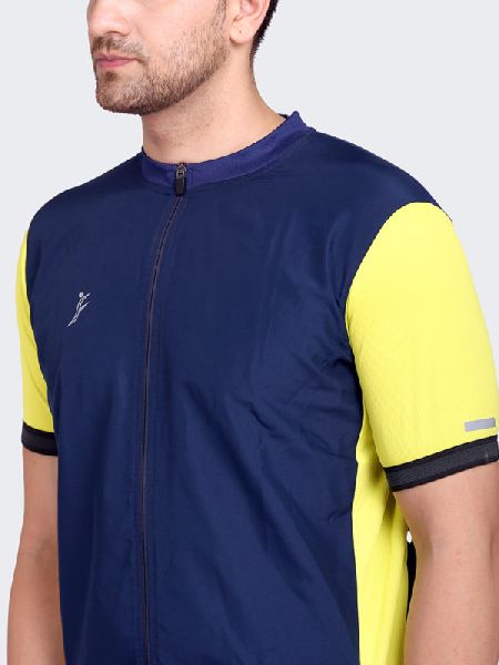 Without Collar Plain Polyester Cycling Jersey For Boys, Size : M, XL, XXL