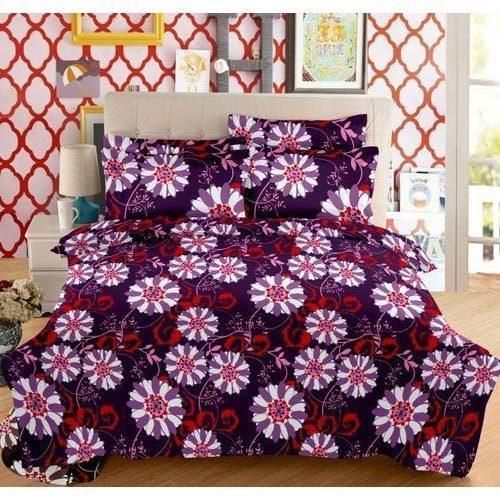 Cotton Printed Bedsheet, Color : Multi