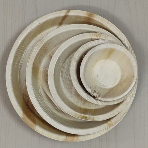 Eco Palm Leaf Plate, Size : 5, 6, 8, 9, 10 12 Inch