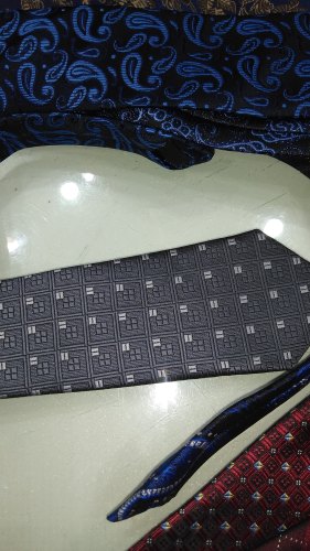 Printed Mens tie micro, Color : Blue