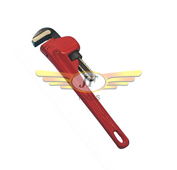  Maleable Steel Body Rigid Type Pipe Wrench, Color : Red
