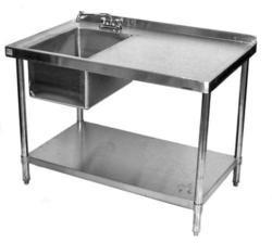 Sink Table, Color : Silver, Grey
