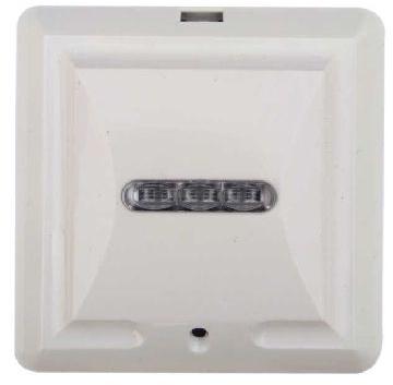 Securico Electronics White Square Plastic Acoustic Glass Break Detector, Certification : Ce Certified