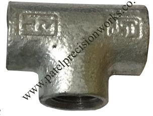 Galvanized Iron Pipe Tee, Certification : ISI Certified