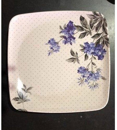Polished SQ-303 Melamine Square Plate, for Home, Restaurant, Size : 11.25 Inch