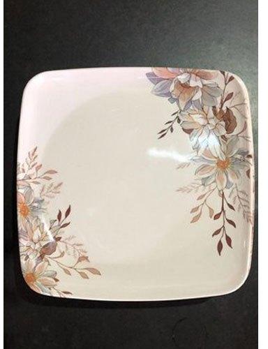 Polished SQ-309 Melamine Square Plate, for Home, Restaurant, Size : 11.25 Inch