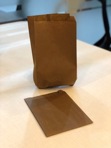 Custom Paper Plain Meat bags, Color : Brown