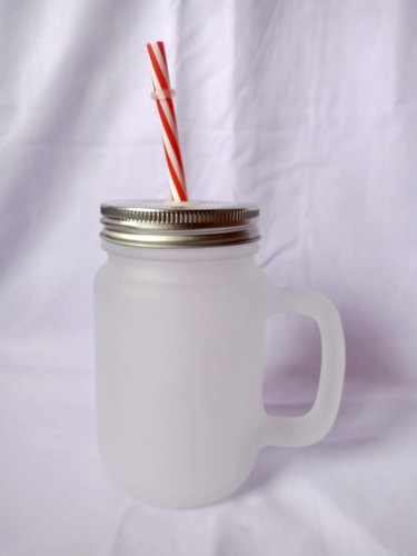 Glass Froasted Mason Jar, Capacity : 350 ml