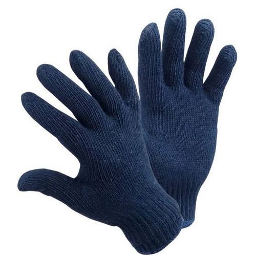 Star Safety Plain cotton knitted hand gloves, Size : 9 Inch