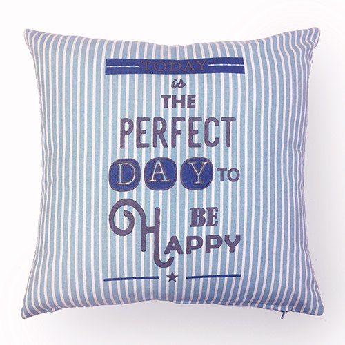 Blue Striped Cushion