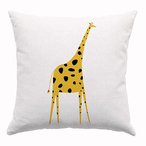 Giraffe Printed Cushion