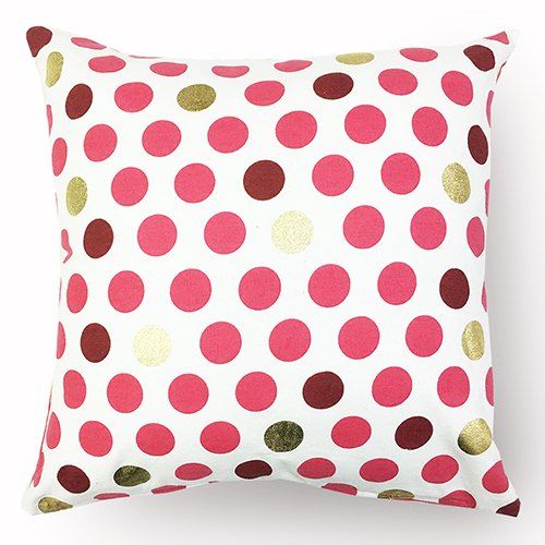 Polka Dot Printed Cushion