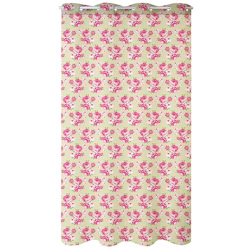Cotton Rose Printed Curtains, Size : 140x240 cm
