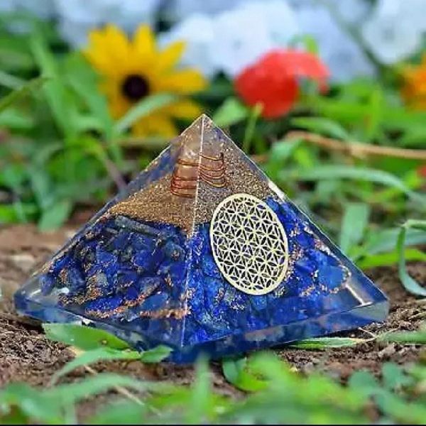 BEAUTIFUL LAPIS LAZULII ORGONE PYRAMIDS