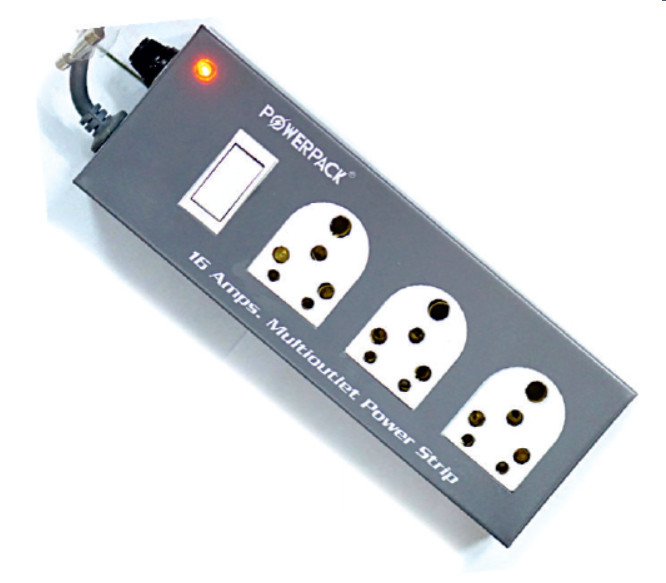 Rectangular Heavy Duty Metal Body 16 AMP-3+1 Power Strips, for Extension, Feature : Superior Quality