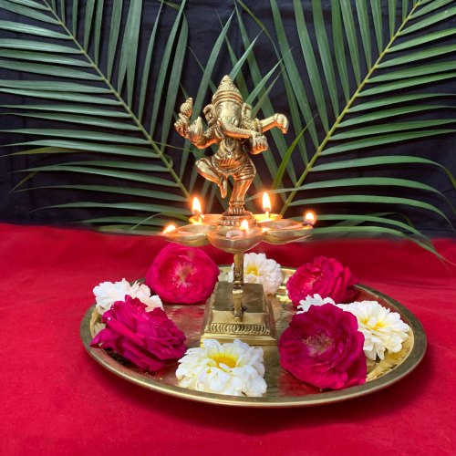 Brass Ganesh Diya