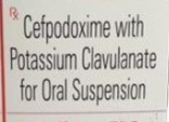 Cefpodoxime & Potassium Clavulanate 100+62.50mg Dry Syrup