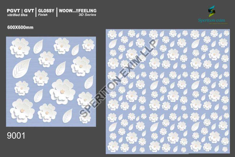 Polished Creamic 600x600mm Vitrified Tiles, Shape : Hexagonal, Rectangular