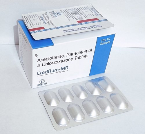 Credflam-MR Aceclofenac Paracetamol Chlorzoxazone Tablets