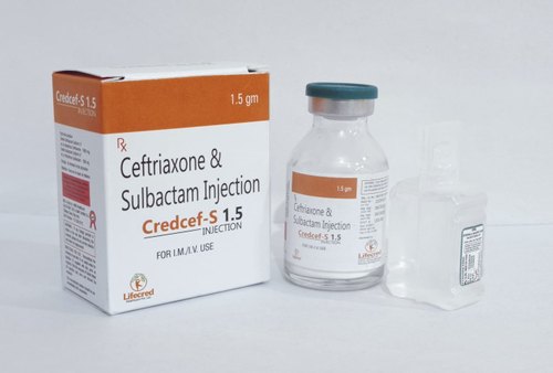 Credcef-S 1.5 Ceftriaxone and Sulbactam Injection, Form : Liquid
