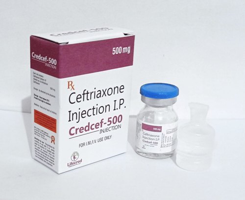 Ceftriaxone 500mg Injection, Form : Liquid