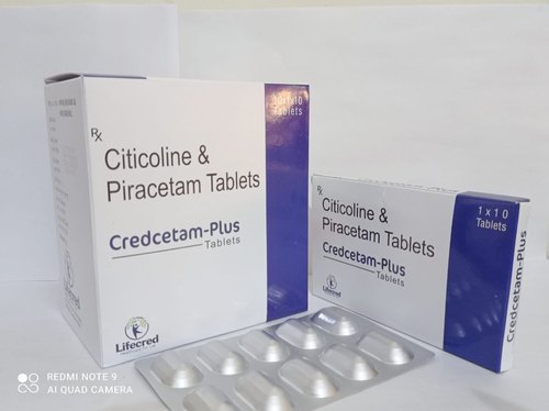 Citicoline and Piracetam Tablets, Packaging Type : Blister