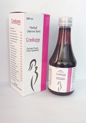Credtone Herbal Uterine Tonic, for Clinical, Personal, Form : Liquid