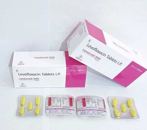 Levofloxacin 500mg Tablets, Packaging Type : Blister