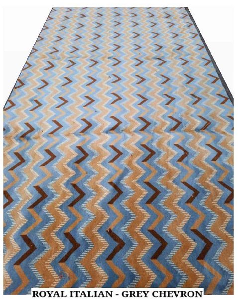 Green Chevron Luxury Carpet, For Offices, Size : Multisize