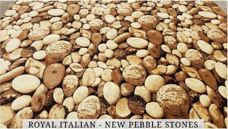 Polished Natural pebble stone, Size : 18x18ft, 24x24ft
