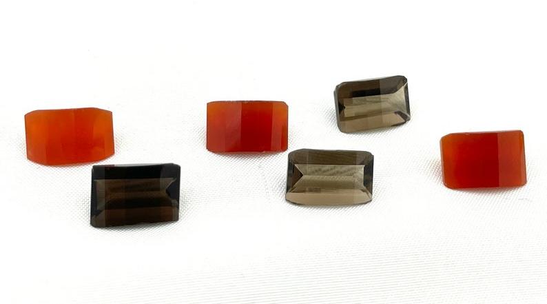 Polished Step Cut Onyx Gemstones, for Jewellery Use, Size : Standard