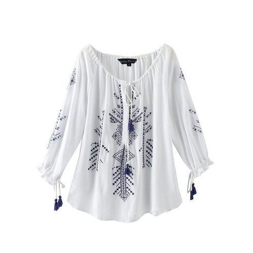 Embroidered Tops, Size : L, XL, XXL