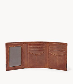 Leather Mens Trifold Wallet, for Gifting, Personal Use, Packaging Type : Plastic Packet