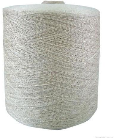 Plain Linen Blended Yarn, Color : White