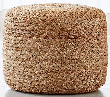 Cylindrical Jute Pouf, for Decoration, Home, Indoor, Living Room, Outdoor, Bed Room, Technics : Handmade