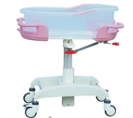 Metal Polished Baby Bassinet, for Hospital, Size : Standard