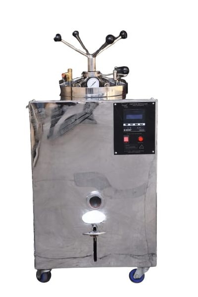 Aarti Med Stainless Steel Double Wall Vertical Autoclave, for Laboratory Use, Specialities : High Quality