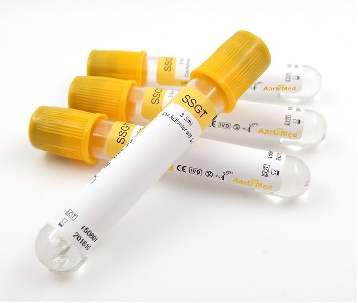 Gel Separator Blood Collection Tubes, Size : Standard