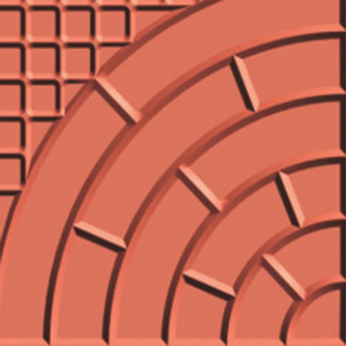 Curved Brick Checkered Tile