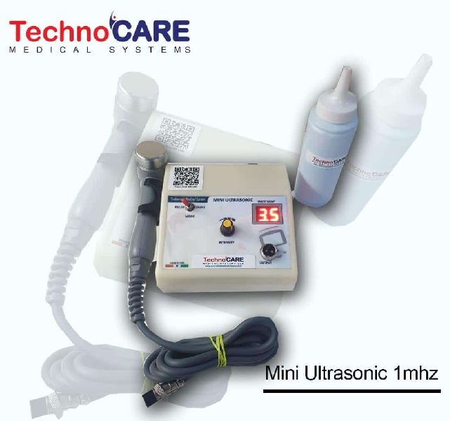 1 Mhz Mini Ultrasonic Therapy Unit, for Clinical Use, Hospital Use, Voltage : 110V, 220V