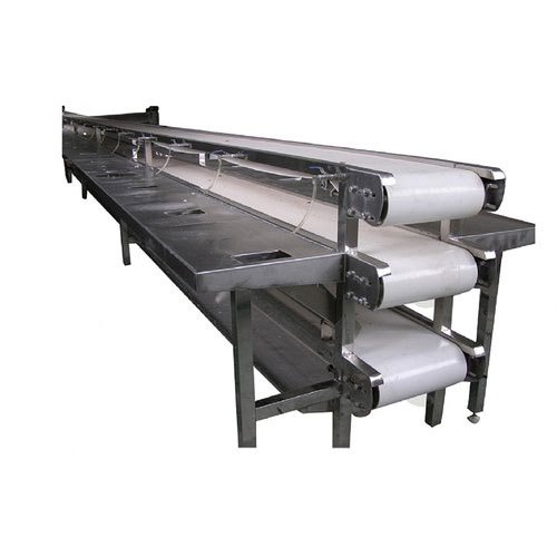 Powder Coated belt conveyor, for Moving Goods, Loading Capacity : 25-30 Kg