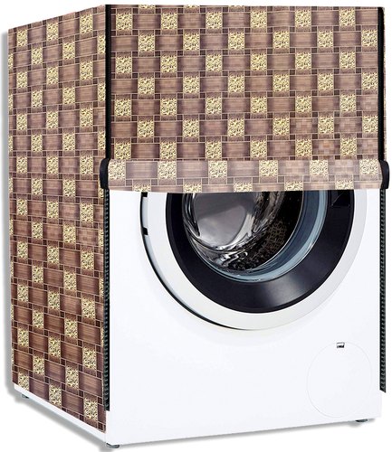 Loomantha Enterprises Printed PVC Washing Machine Cover, Size : 82 cm x 62 cm x 62 cm