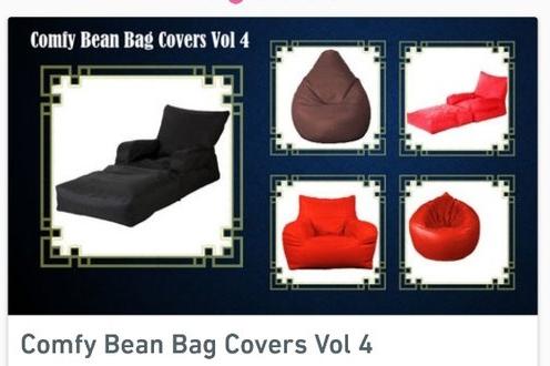 Solid Bean Bag Covers, Size : Variable