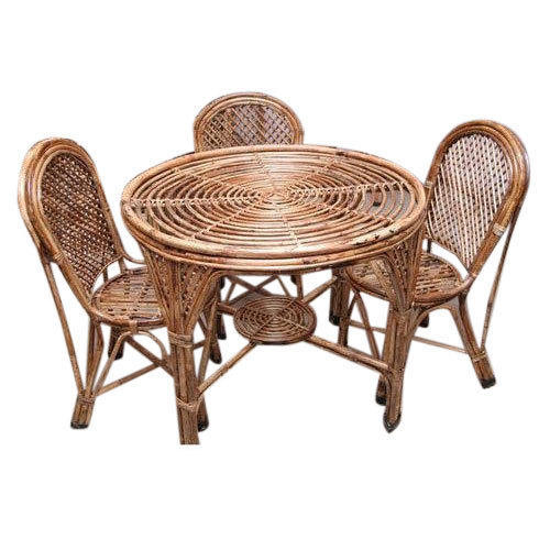 Cane Dining Table Set