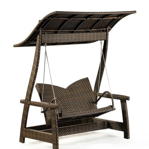 Cane Metal Outdoor Two Seater Swing, Load Capacity : 200 Kg