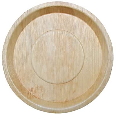 Round Biodegradable Areca Leaf Plates, for Serving Food, Size : 12inch, 4inch, 6inch, 8inch.10inch