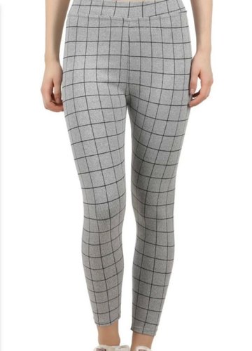 Polyester Check Jeggings, Style : Fashionable