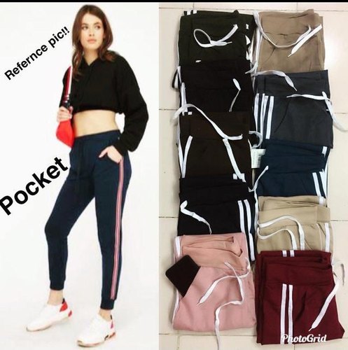 Ladies Track Pants, Size : XL, Color : 10 Colours at Rs 115 / Piece in  Mumbai