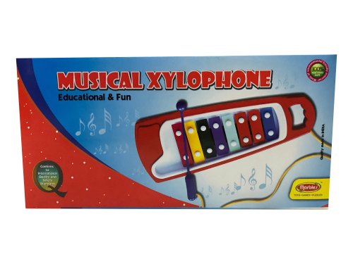Plastic Musical Xylophone Educational Toy, Color : Red